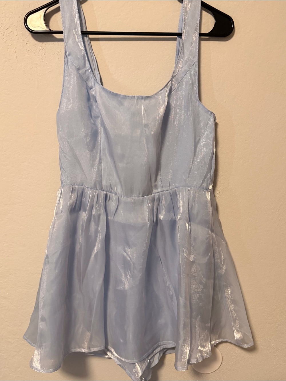 Light blue princess romper